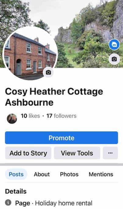 Cosy Heather Cottage Ashbourne  Exterior photo